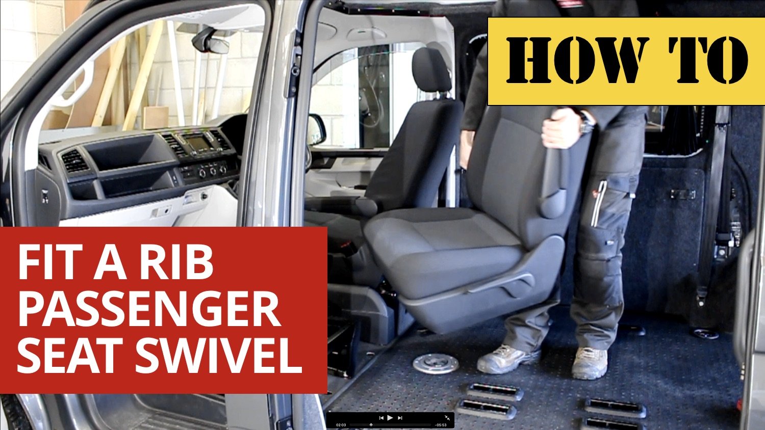 Video: How to fit a passenger RIB seat swivel - VW T5/T6