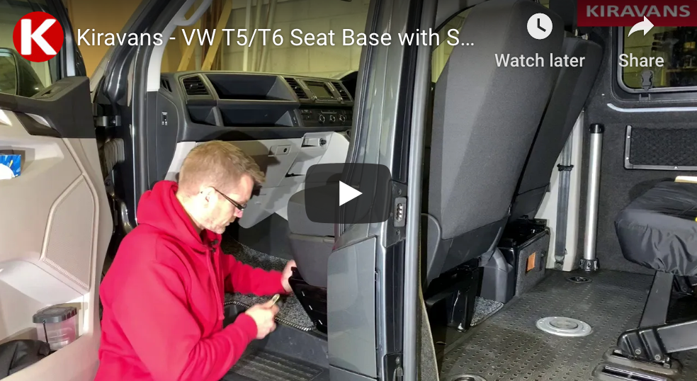 Video: VW T5/T6 Campervan Swivel Seat Base & Safe