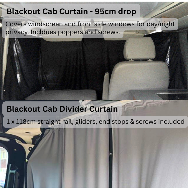 Rideaux occultants Premium pour VW T5 à T6.1 : composez votre ensemble de rideaux