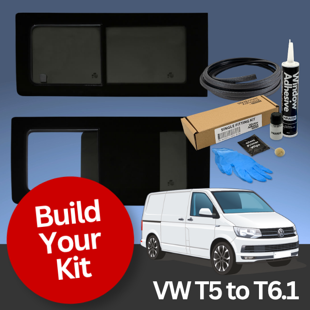 VW T5 to T6.1 Windows + Fitting Kits: Build Your Window Set