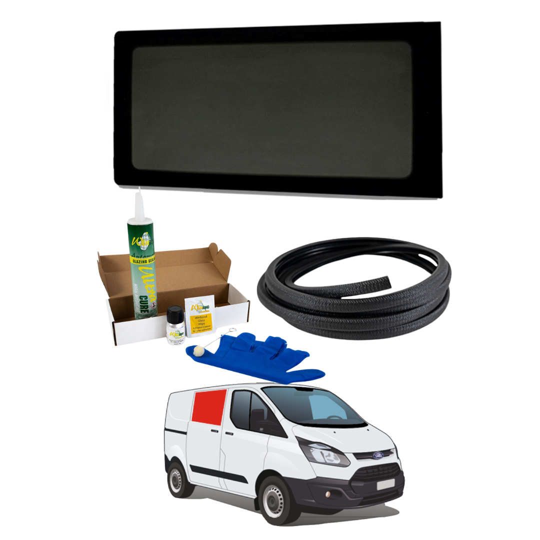 Finestra fissa destra + kit di montaggio per Ford Transit Custom 1ª Gen V362 (2013-2023)