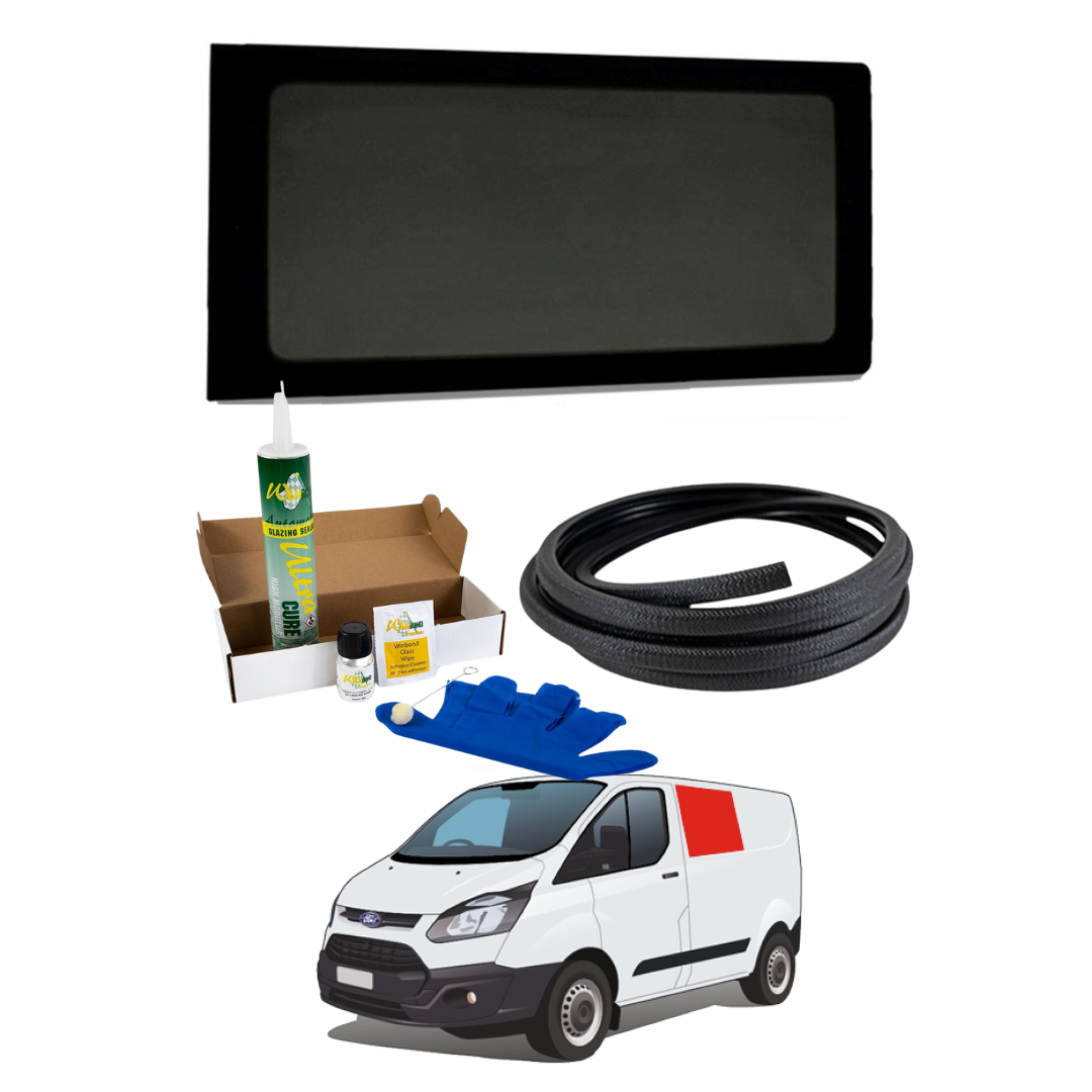 Finestra fissa sinistra + kit di montaggio per Ford Transit Custom 1ª Gen V362 (2013-2023)