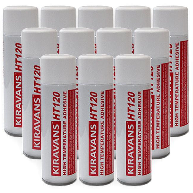 High Temperature Adhesive (500ml) Kiravans 12 x Cans