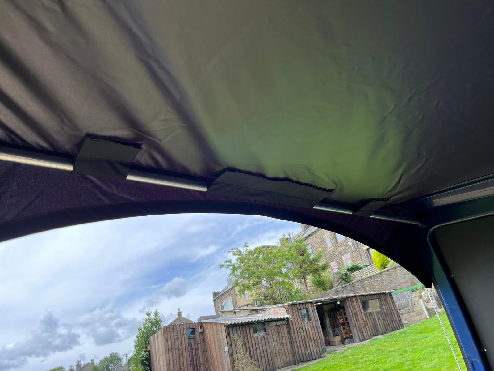 Kiravans Achterdeur Camperluifel voor VW Transporter T4 (met Spoiler)