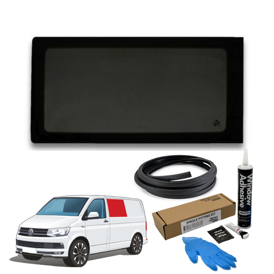 Fenêtre fixe gauche VW T5 / T6 + Kit de montage GRATUIT