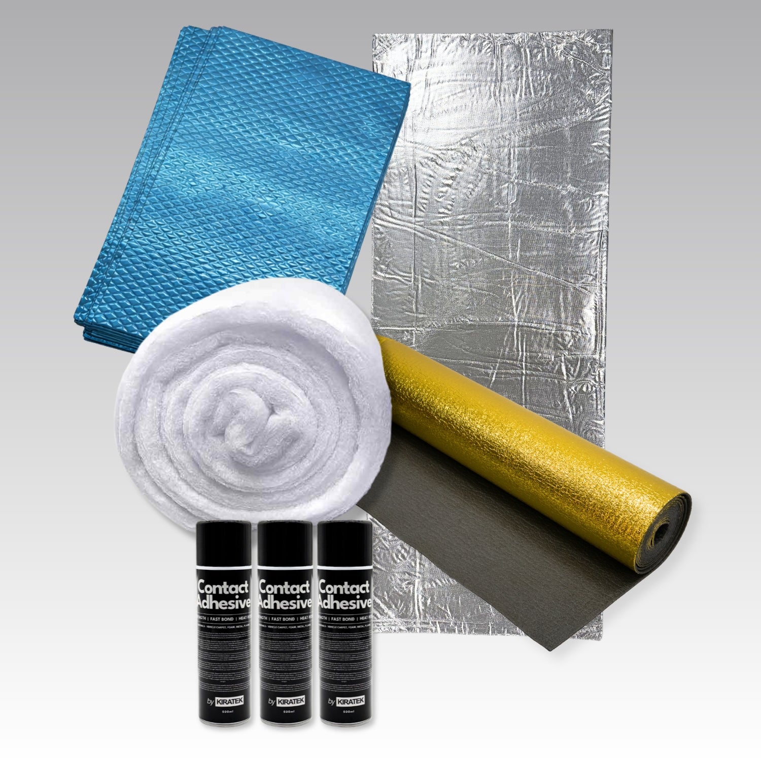 Kit d'isolation pour fourgons - insonorisation, mousse thermique, remplissage thermique et plancher pour une chaleur optimale