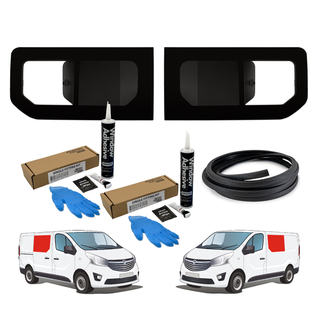 Paar Campervan-Seitenfenster zum Öffnen für Opel Vivaro (2014–2018), R