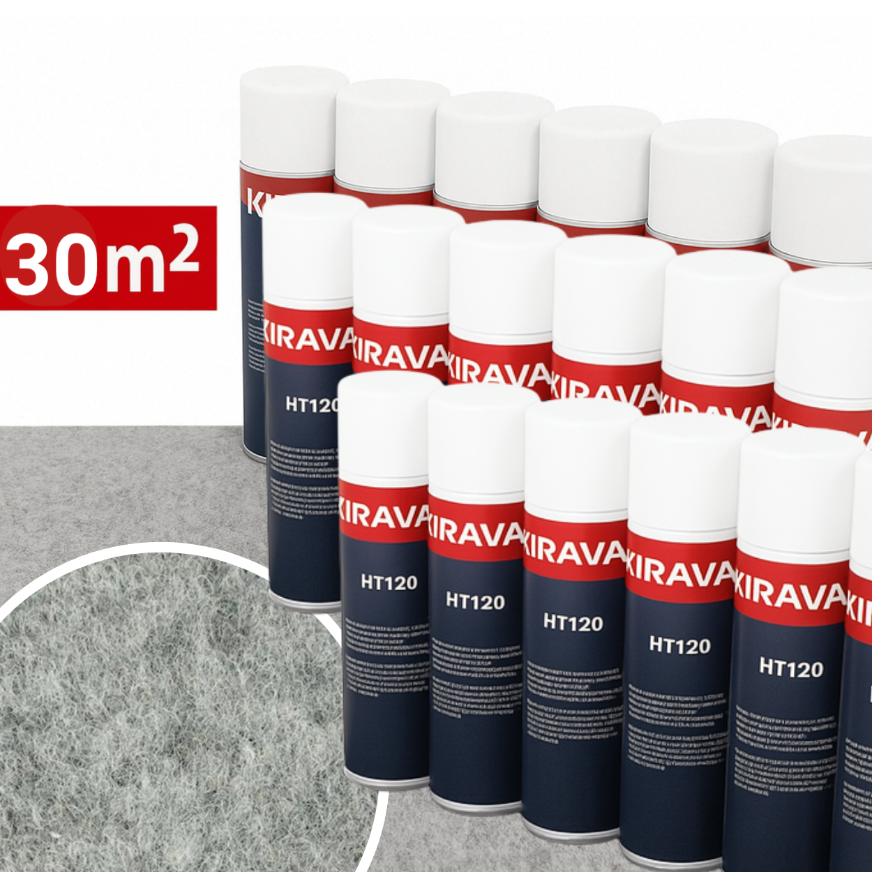 Feutrine extensible pour habillage paroi camping-car ou van aménagé – 10 à 30 m² avec colle