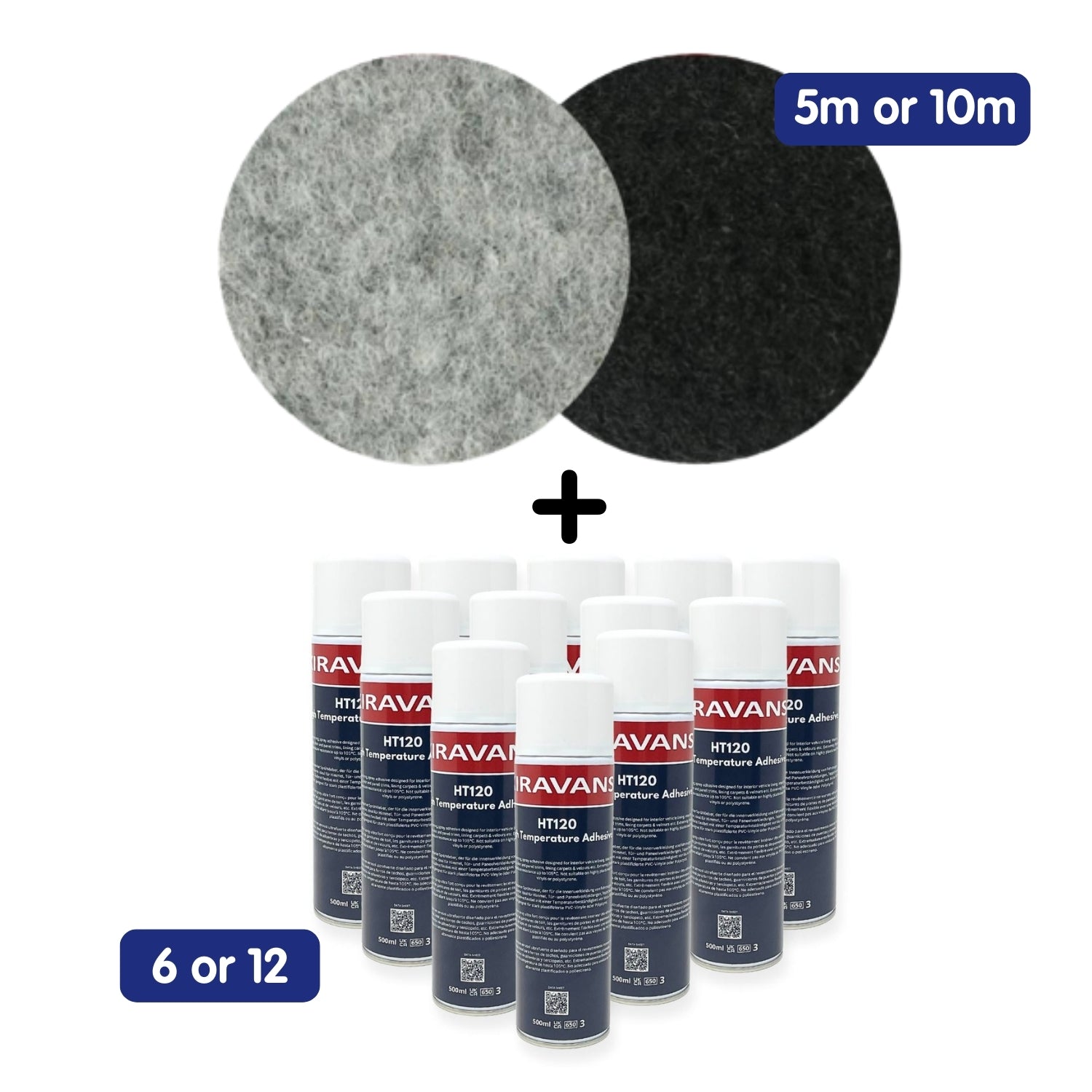 Moqueta para furgoneta camper elástica 4-way stretch (incluye adhesivo)