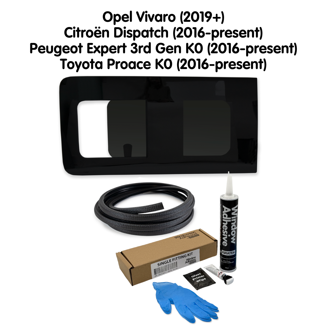 Fenêtre ouvrante gauche + kit de montage pour Opel Vivaro (2019-présent)