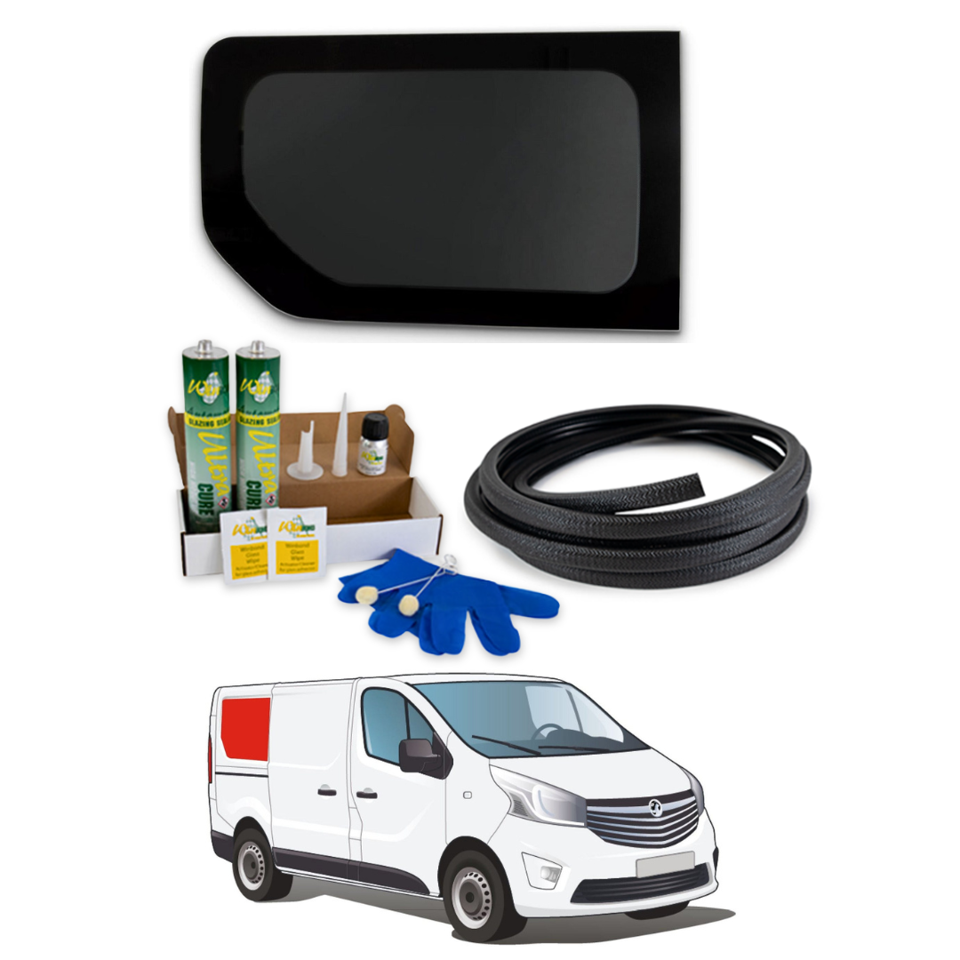 Right Rear Quarter (Short Wheel Base) Window Renault Trafic 2014+ / Opel Vivaro 2014-2018 + FREE Fitting Kit