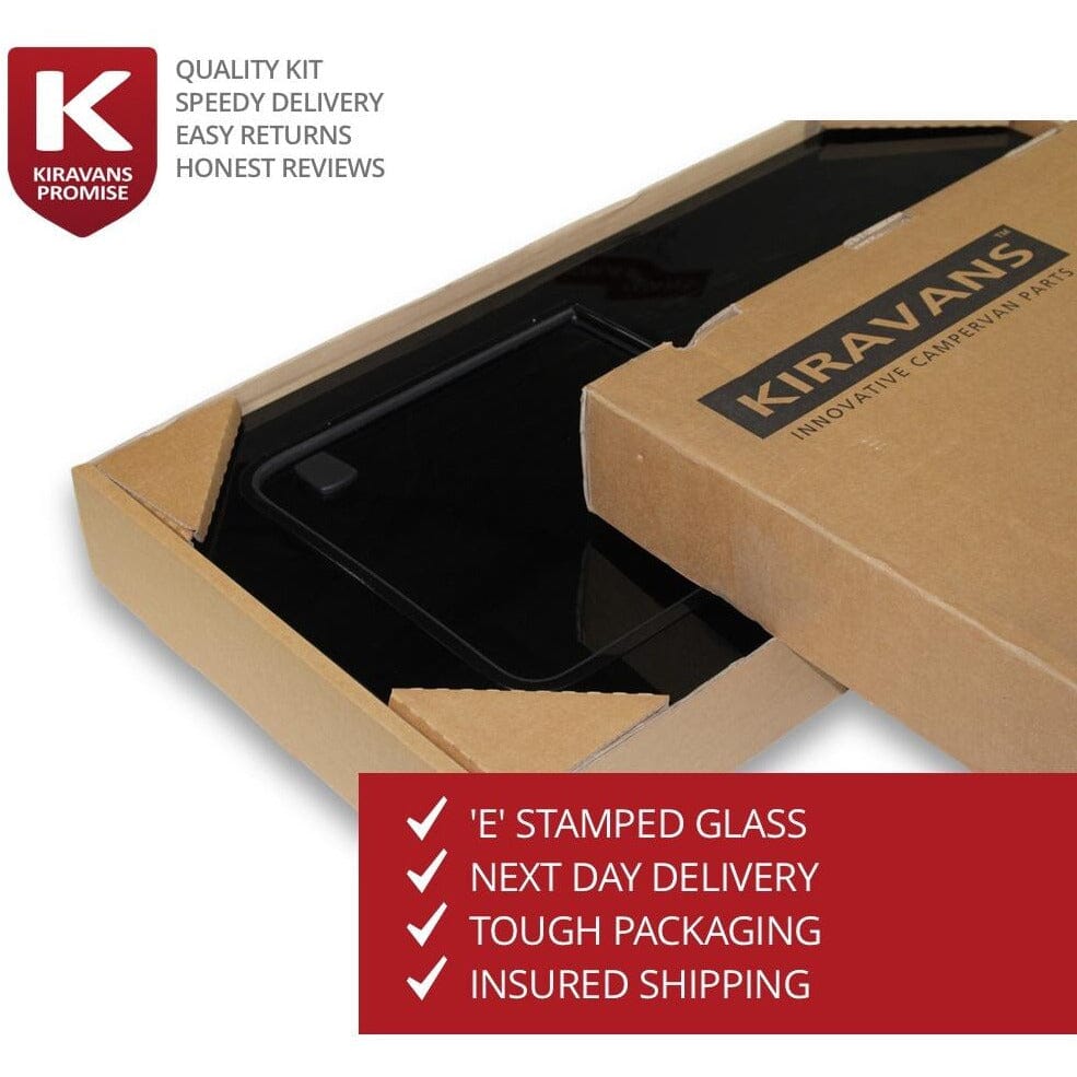 Right Opening Window for Vivaro 2019+ & Dispatch/Expert/ProAce 2016+ - Non-sliding door (MWB/LWB) Camper Glass by Kiravans