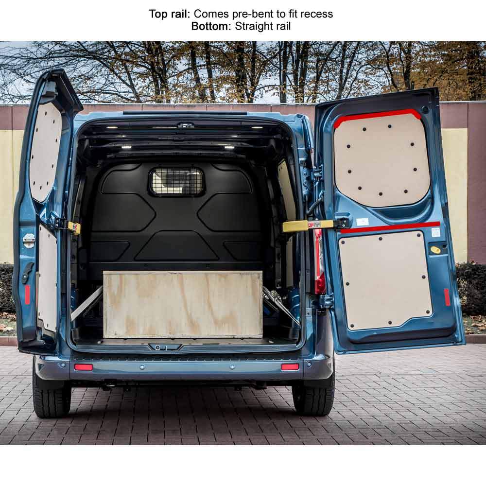 Ford Transit Custom (2013-2019) Van Curtain Kit - Rear Doors (BLACKOUT) Kiravans