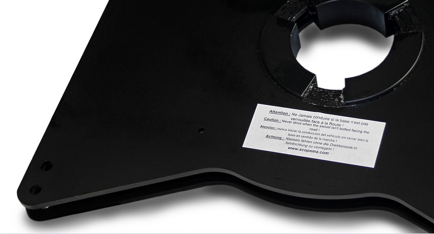 European Vivaro / Trafic X82 / NV300 (2014+) & Scudo (2016+) Passenger seat swivel (RIB) with offset LHD