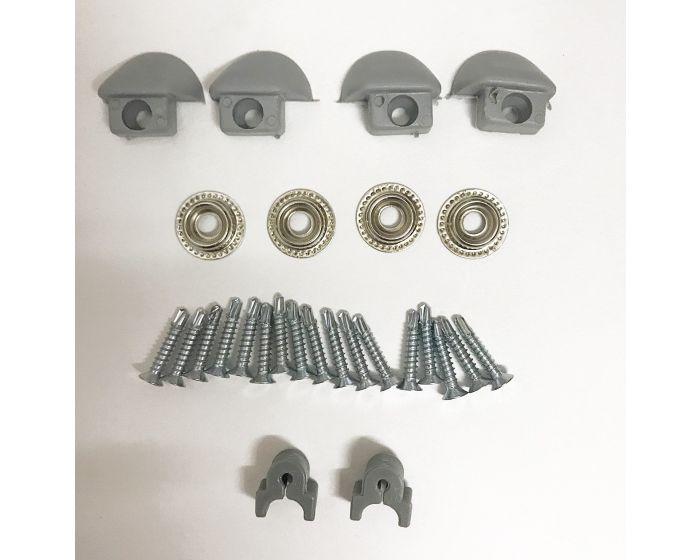 VW T5/T6 Curtain Kit - Tailgate Door - Without Wiper (Grey) Kiravans