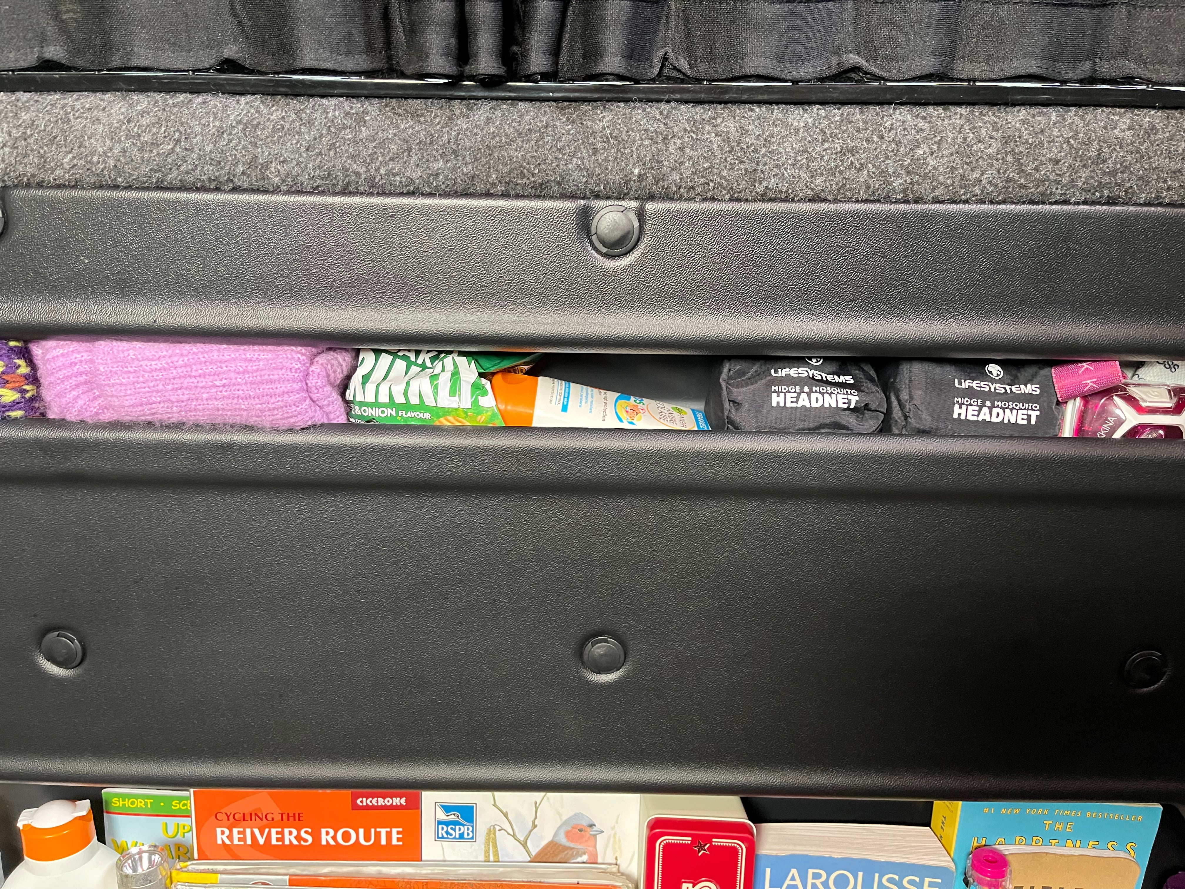 VW T4 Sliding Door Storage Pocket (Black) | Kiravans DoorStore