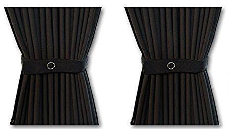 Kit de cortinas universal con raíles rectos de 115 cm (caídas de 41 cm, 52 cm, 70 cm)