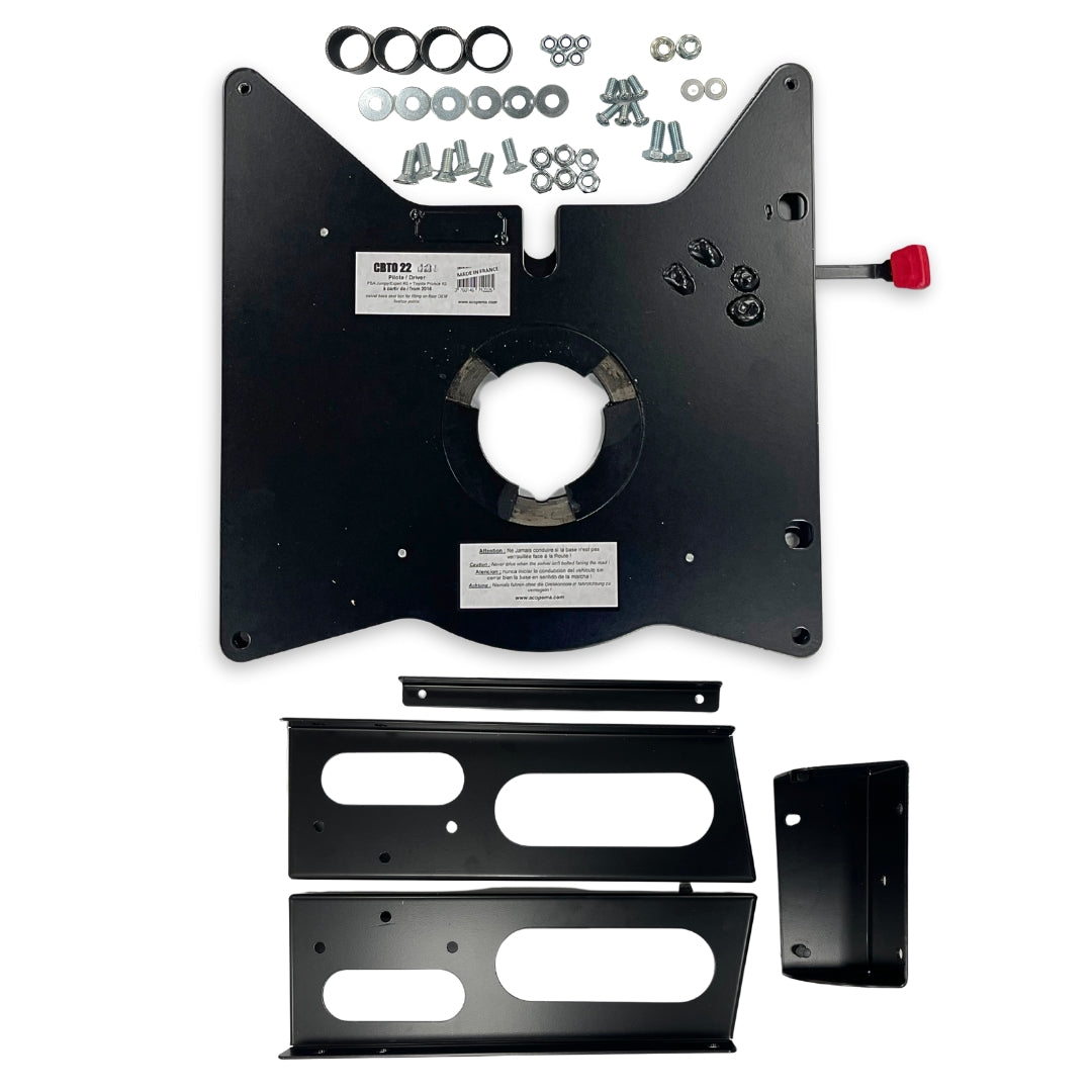 Fiat Scudo 2022 RIB V2 Single Seat Swivel - DRIVER + Handbrake Cover