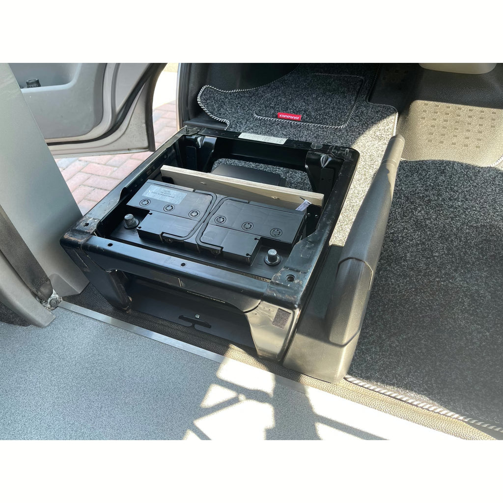 UNDER SEAT BATTERY Tray - VW Transporter T4 T5 T6 Leisure Kombi - Foto 10