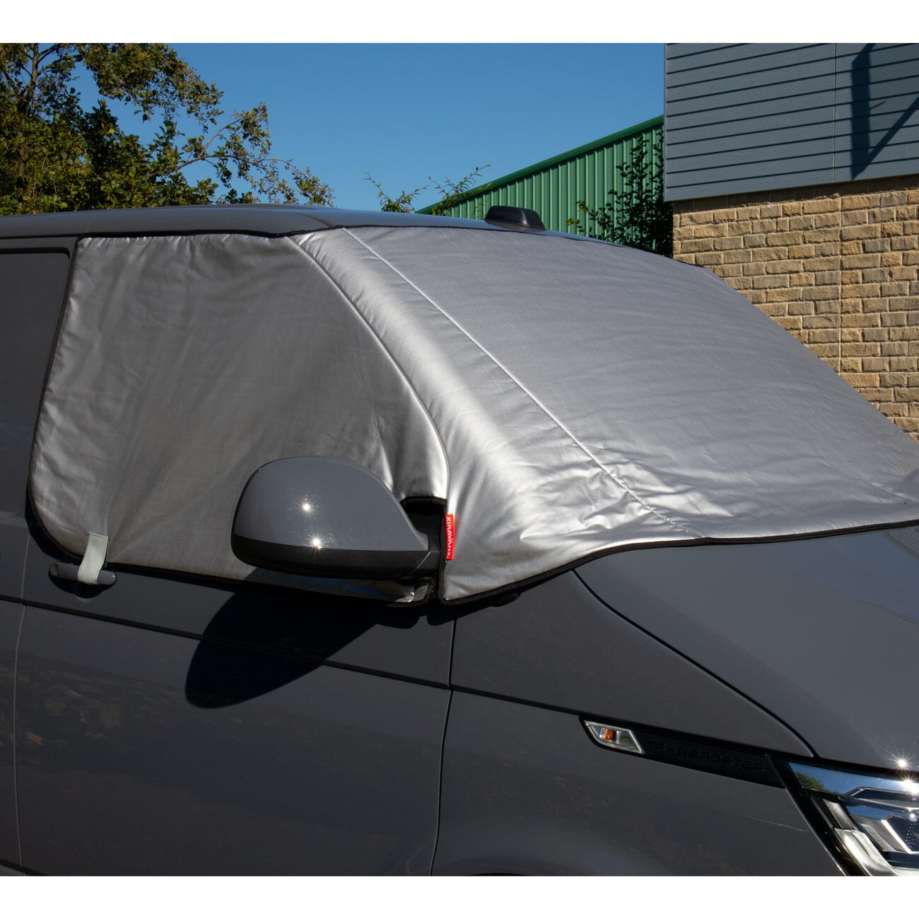 KIRAVANS Protection thermique externe pour fenêtre de cabine - Argent - VW T5, T6, T6.1