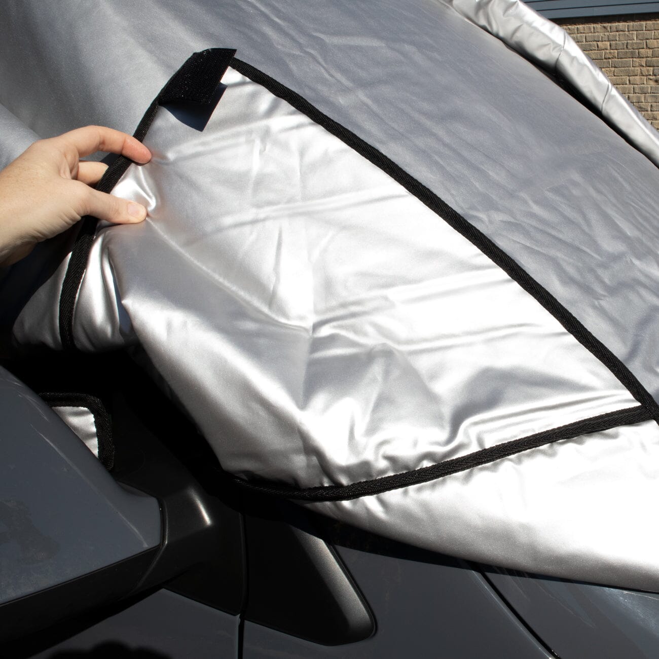 KIRAVANS Protection thermique externe pour fenêtre de cabine - Argent - Ford Transit Custom