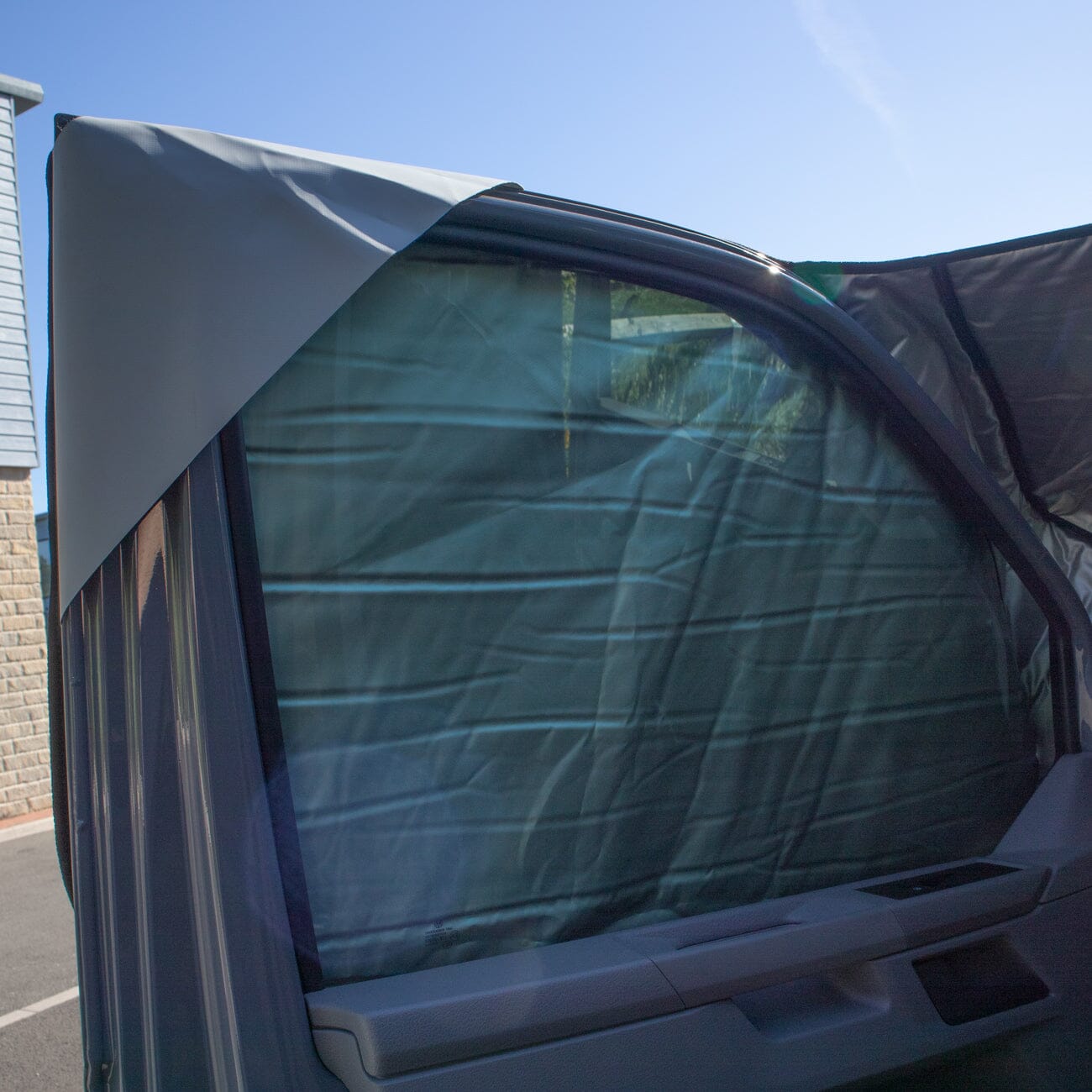 KIRAVANS Protection thermique externe pour fenêtre de cabine - Argent - VW T5, T6, T6.1