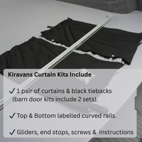 VW T5 to T6.1 Premium Blackout Curtains: Build Your Curtain Set
