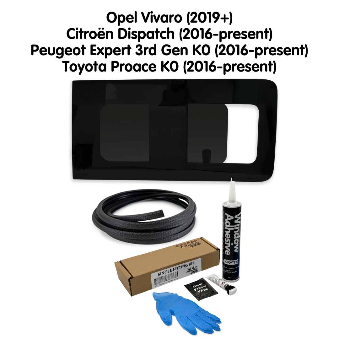 Fenêtre à ouverture droite + kit de montage pour Opel Vivaro (2019-présent)