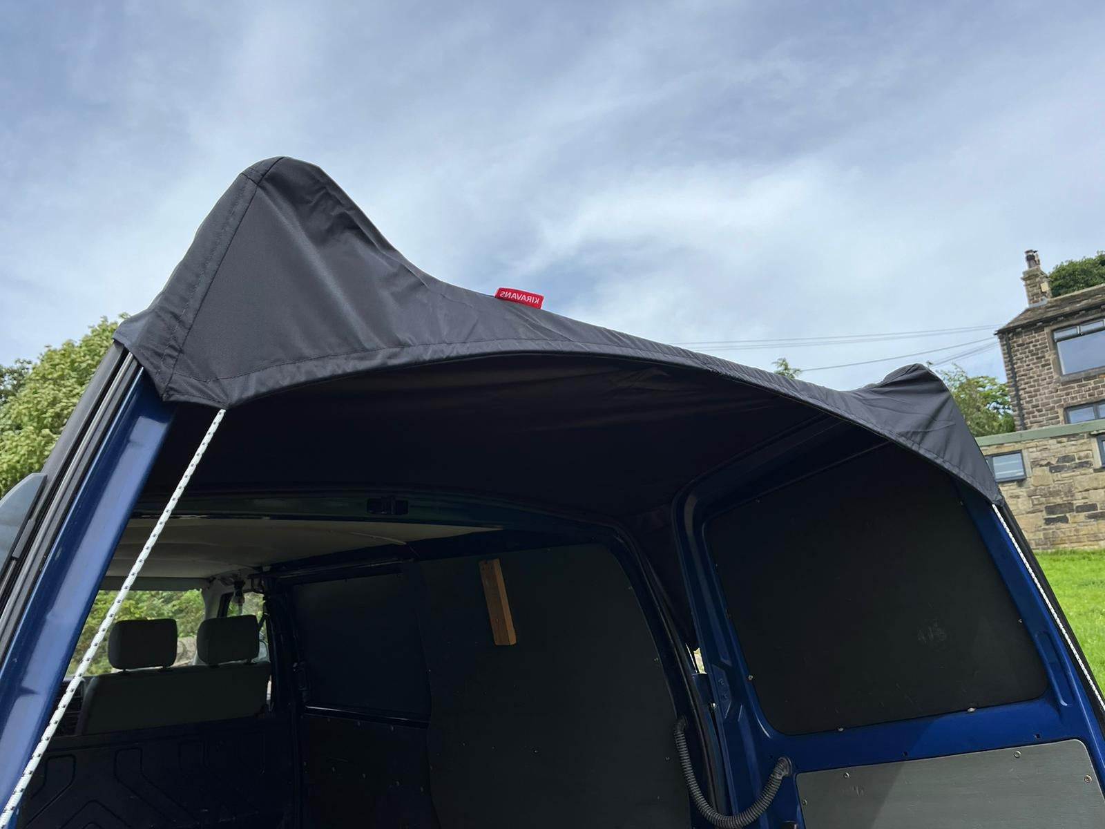 Kiravans Barn Door Campervan Awning for VW T4 (with Spoiler)