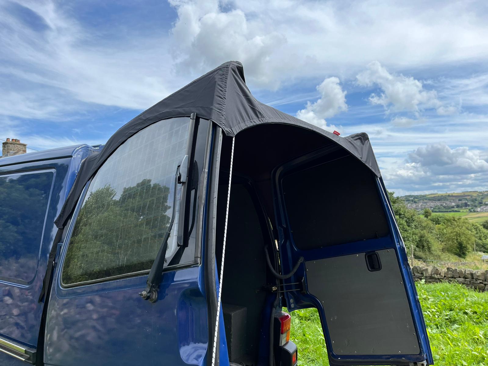 Kiravans Barn Door Campervan Awning for VW T4 (with Spoiler)