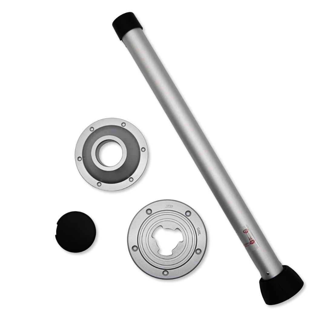 Drehverschluss-Tischbeinsystem für Campervans