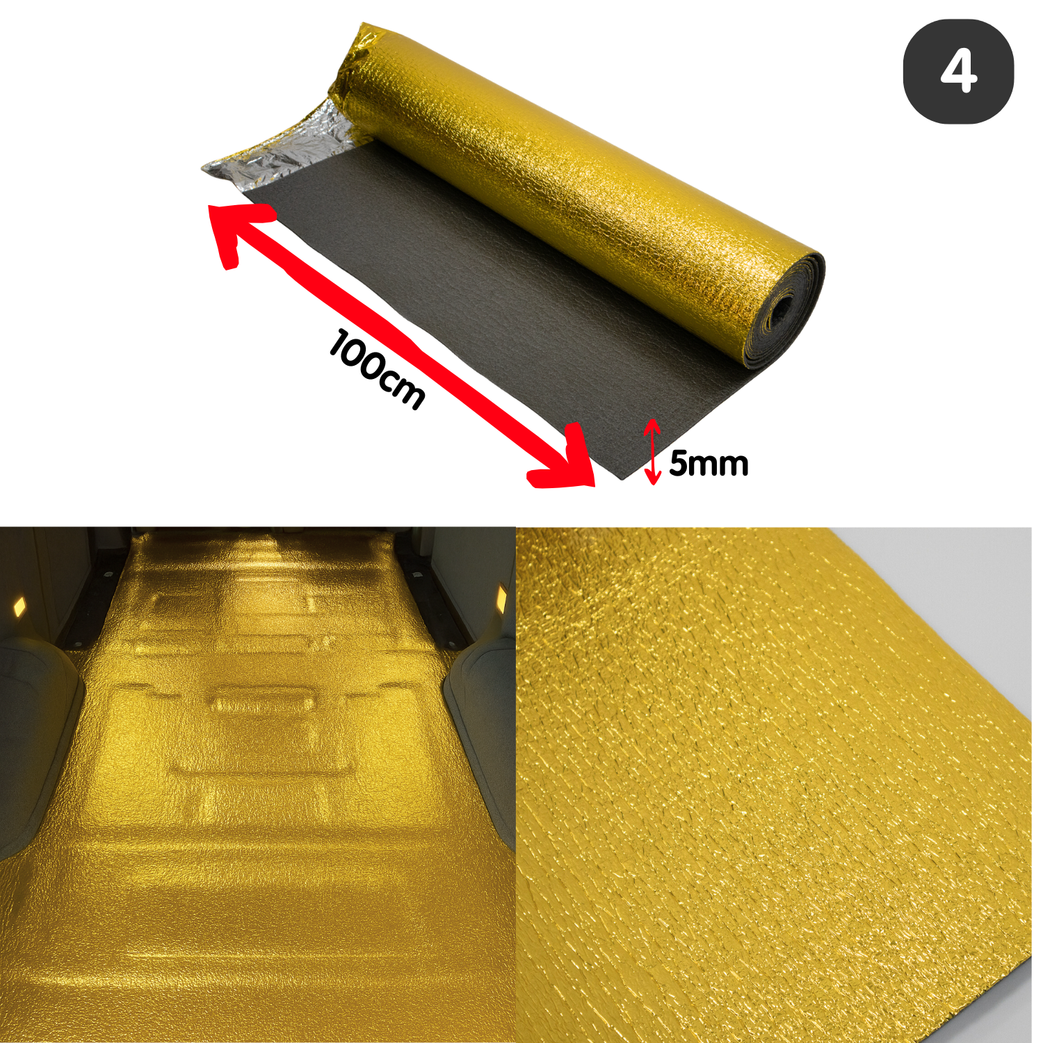 Camper Dämmung Komplettset – Van Ausbau Isolierung mit Alubutyl, Thermoschaum & Boden Dämmung | KIRATEK