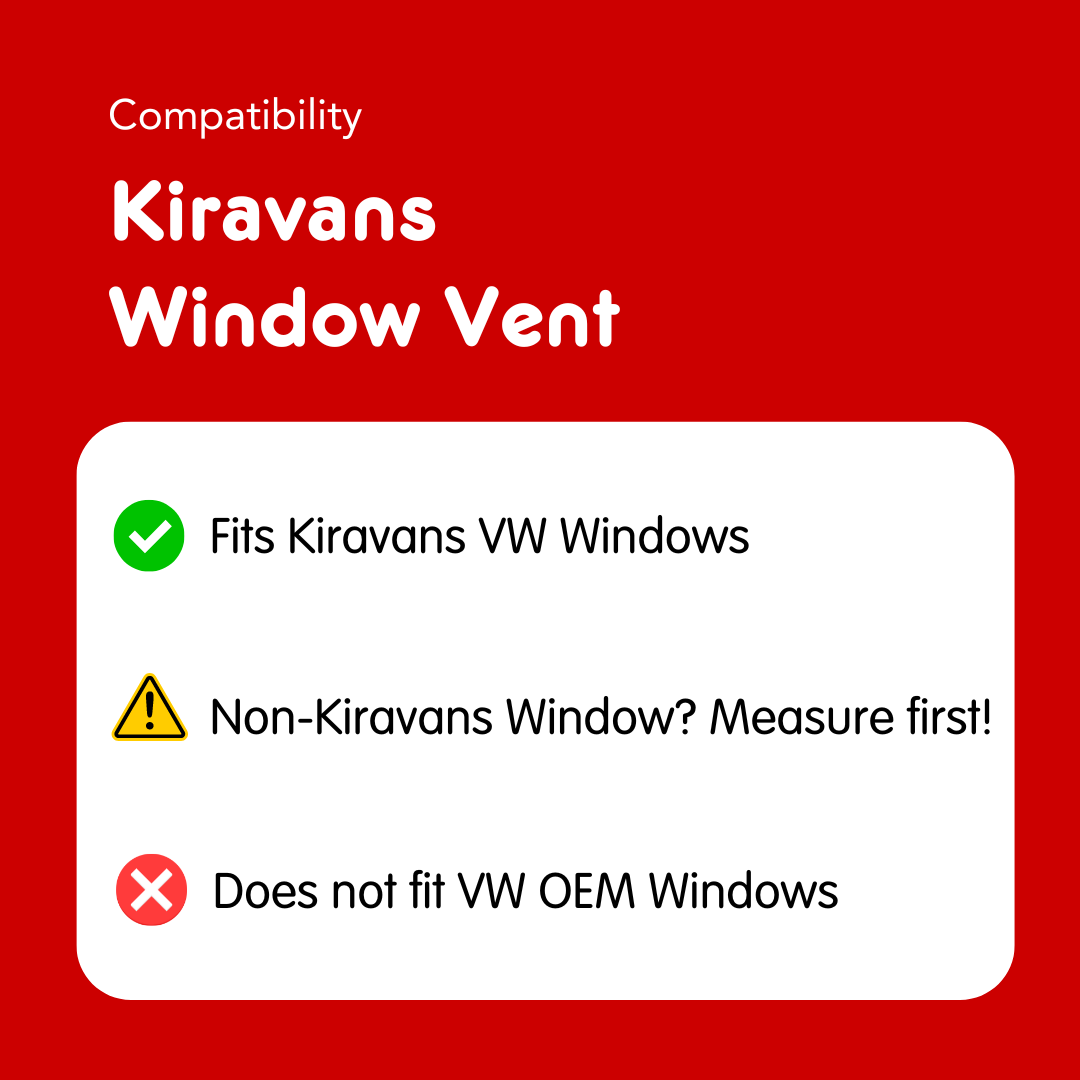 Aérateur de fenêtre Kiravans pour VW T5/6