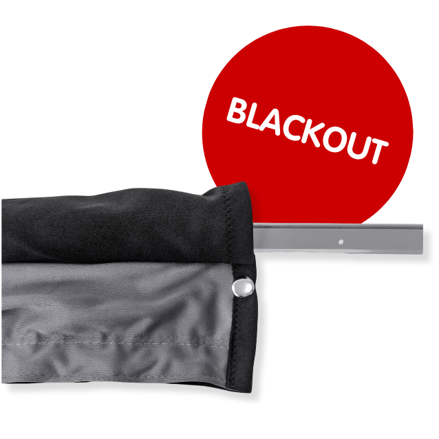 Cab Divider Curtain Kit - 118cm Rail (Premium Blackout)