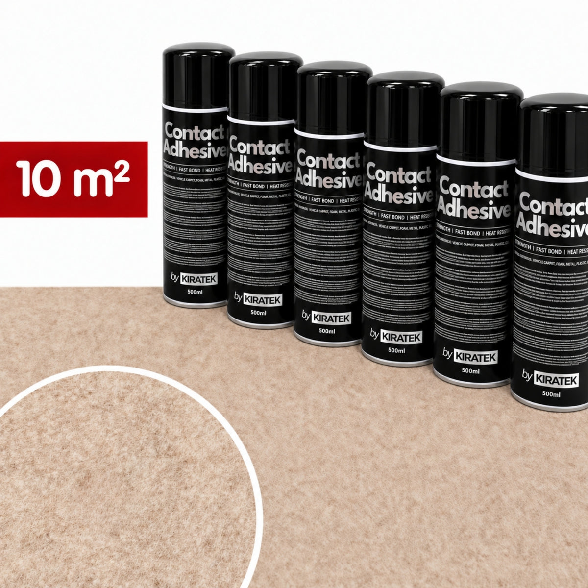 Feutrine extensible et colle haute température pour l'habillage intérieur de van et camping-car