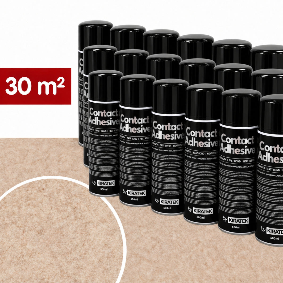 Feutrine extensible et colle haute température pour l'habillage intérieur de van et camping-car