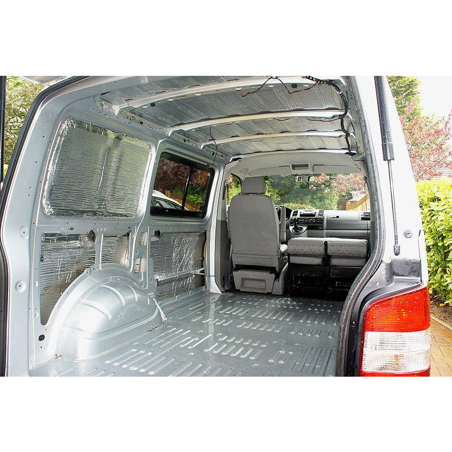 30 Sheets Thermo-acoustic Foam by KIRATEK — 7-8mm Foil Backed Self-adhesive Campervan Insulation
