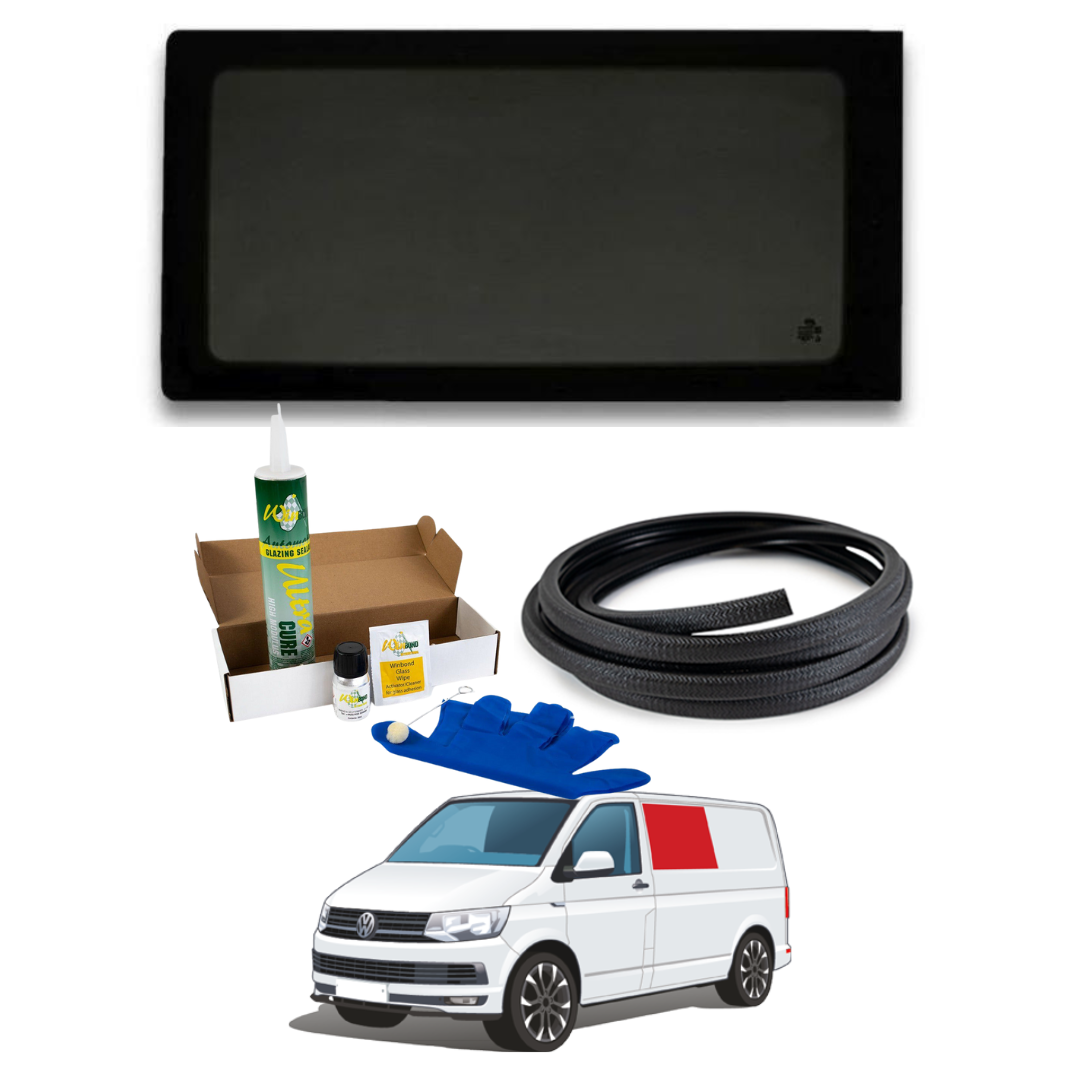 Fenêtre fixe gauche VW T5 / T6 + Kit de montage GRATUIT