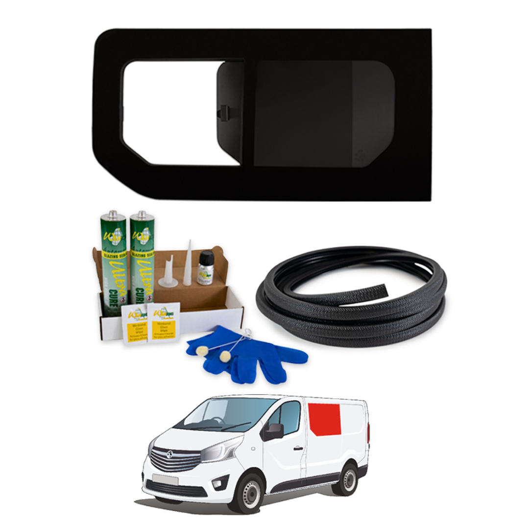 Left Opening Window Renault Trafic 2014+ / Opel Vivaro 2014-2018 + FREE Fitting Kit