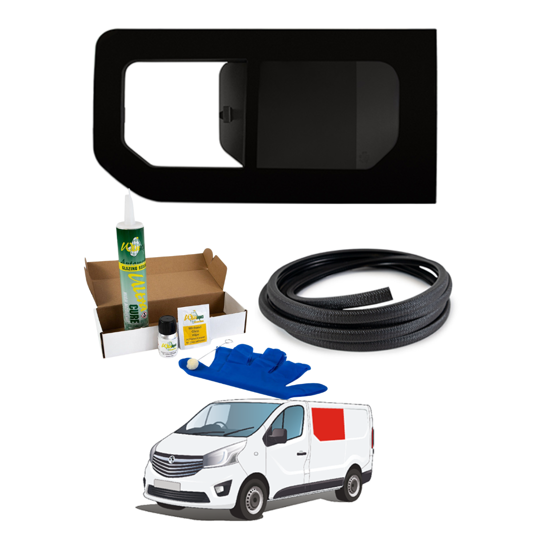 Left Opening Window Renault Trafic 2014+ / Opel Vivaro 2014-2018 + FREE Fitting Kit