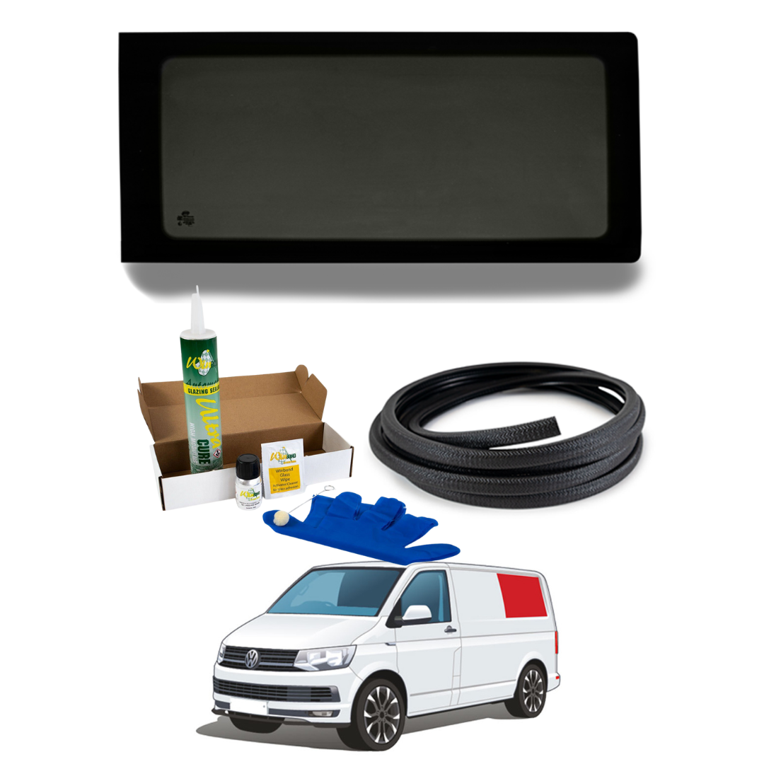 Left Rear Quarter Window VW T5 / T6 + FREE Fitting Kit