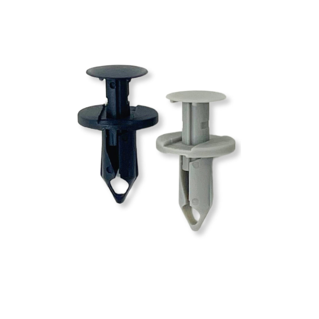 Long Panel Fixing Clips - Light Grey / Black (Pack of 20)
