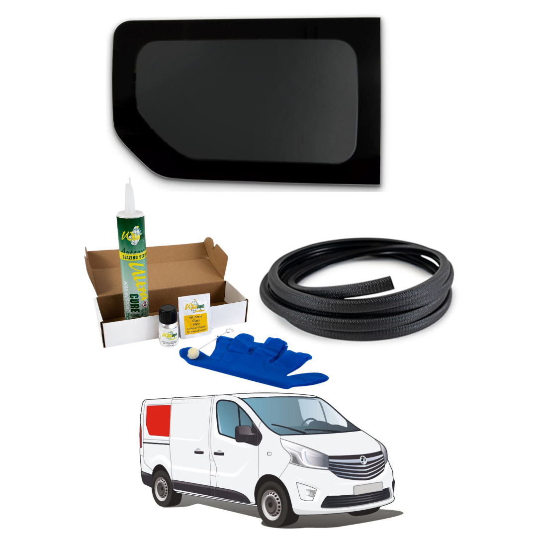 Fenêtre arrière droit (empattement court) Renault Trafic 2014+ / Opel Vivaro 2014-2018 + Kit de montage GRATUIT