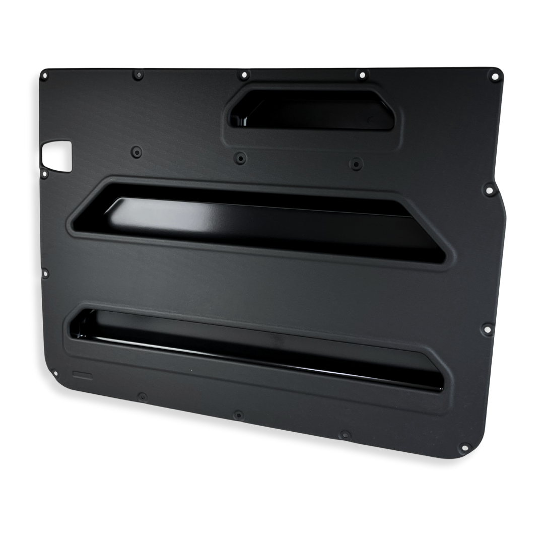 VW T5–T6.1 Sliding Door Storage Pocket (Black) | Kiravans DoorStore