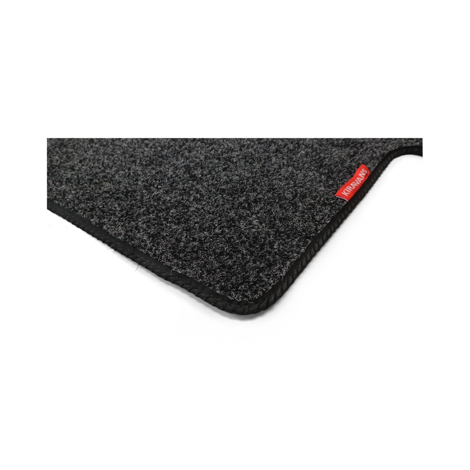 Cab Mat - For the VW T5/T6 Double Seat Swivel (Left Hand Drive) Designed by Kiravans Anthracite with Black Trim