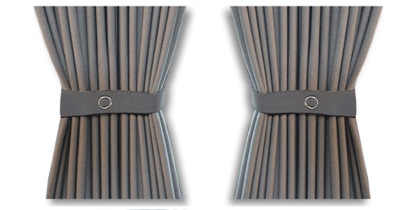 thumbnail image 2 of VW Transporter T5 T6 Right Centre Curtain & Rail Kit – Privacy Thermal For Campervan – Unbranded 2 of 5