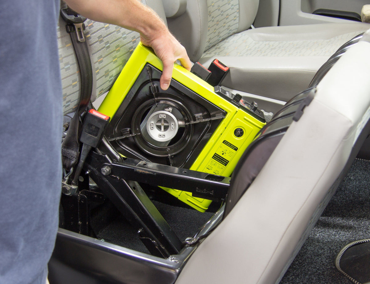 Kiravans VW T5/T6/T6.1 Double Passenger Seat Swivel + FREE Floor