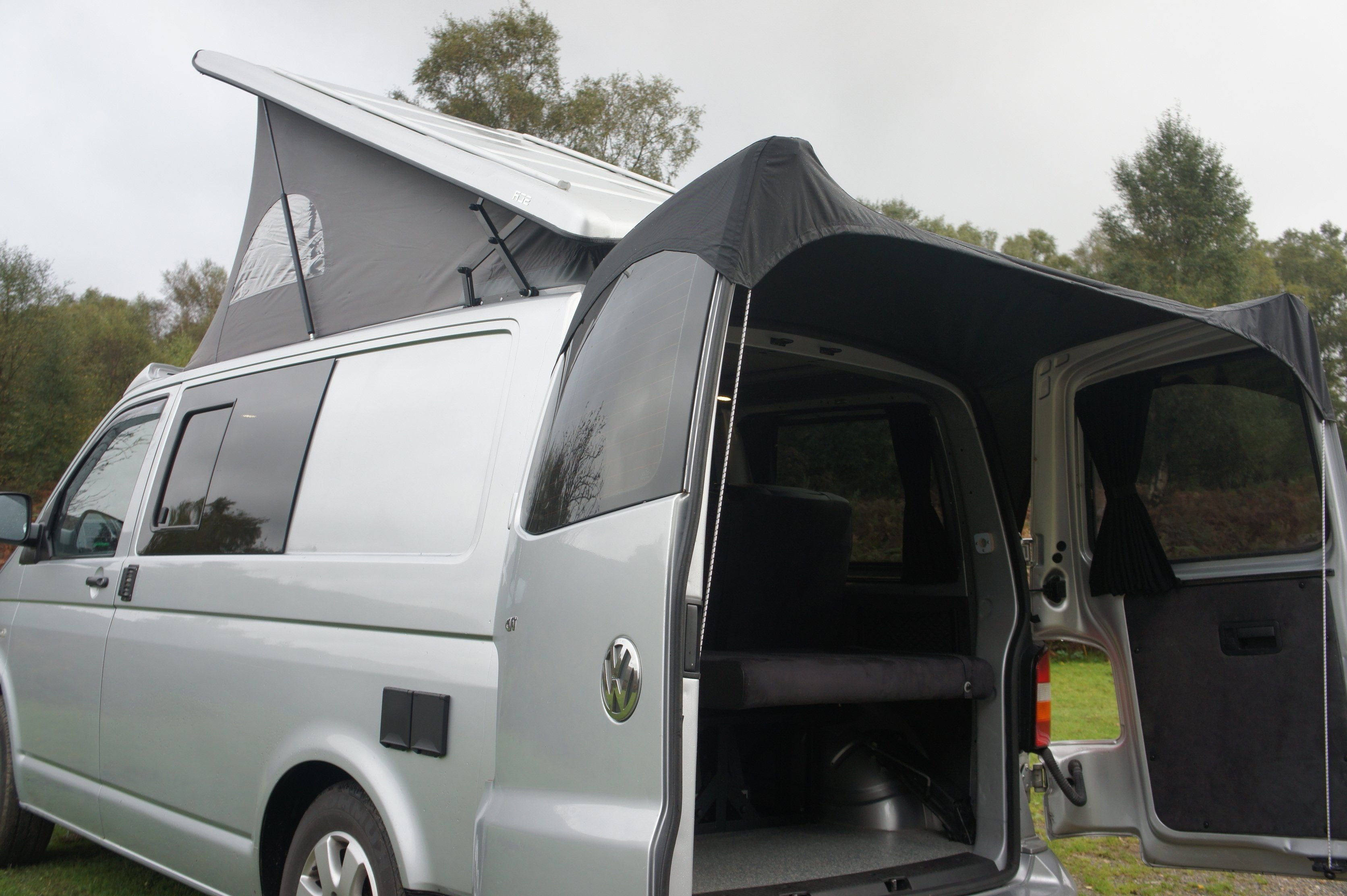 Kiravans Barn Door Campervan Awning for VW T5/T6 (with or without Spoiler)
