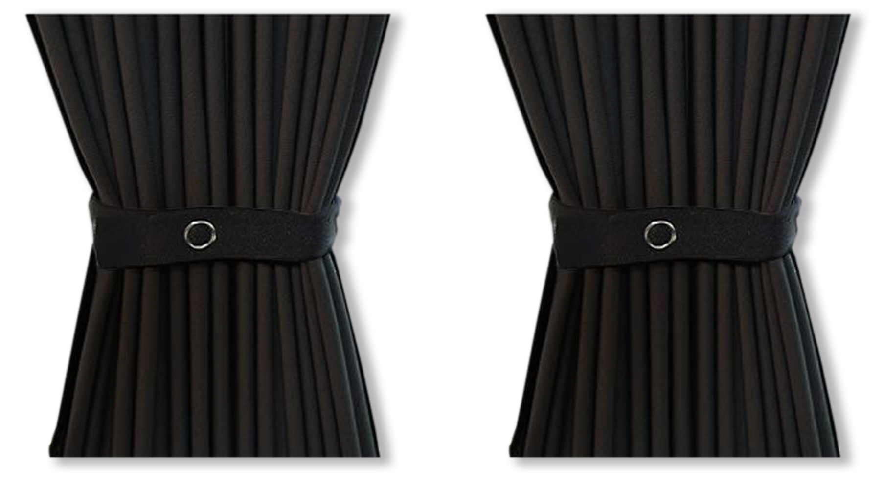3 x Piece Curtain Kit - VW T5/T6 (Standard Black)