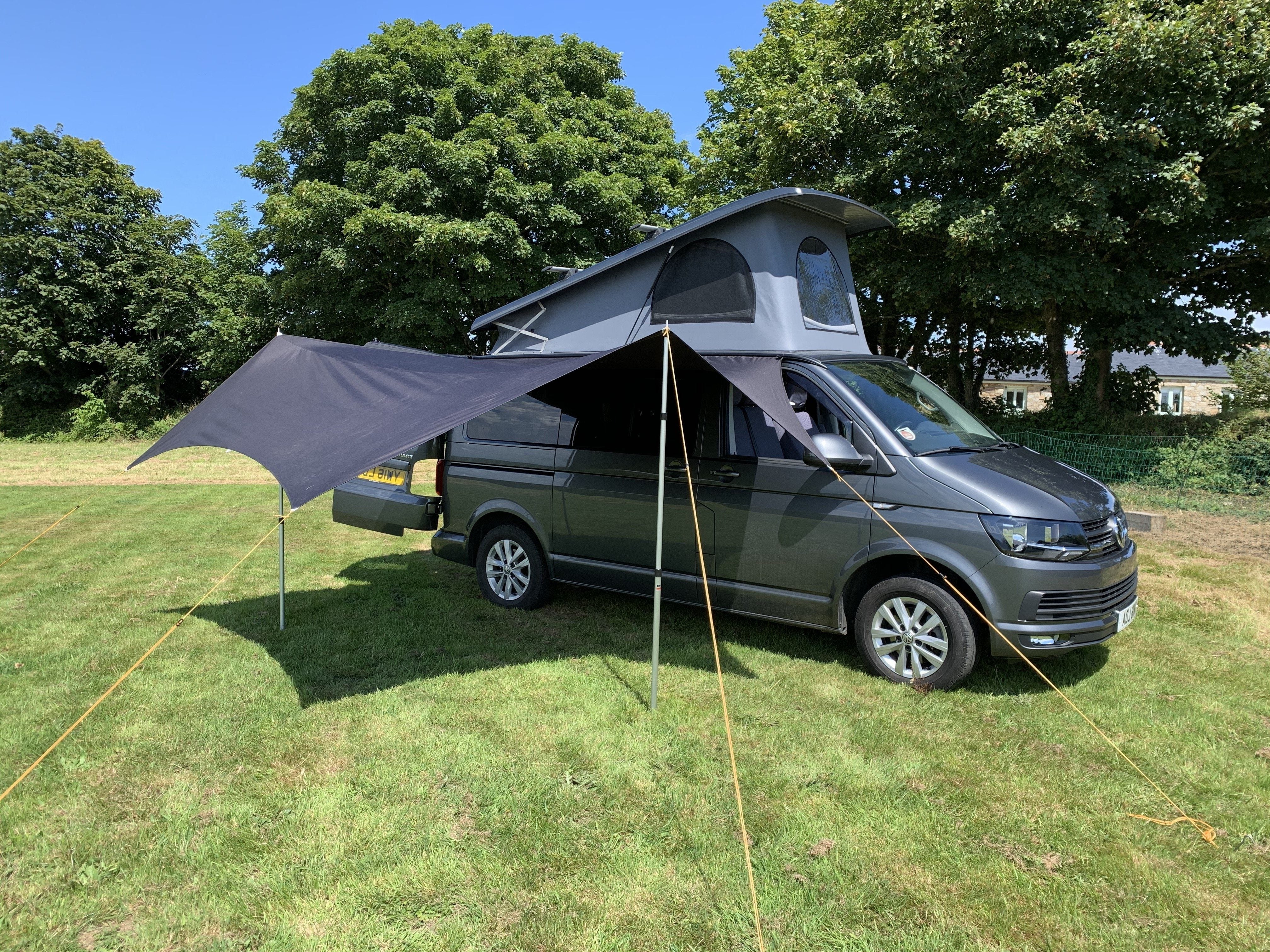 Omac Rail d'auvent de Camping pour VW T5 T6 Caravelle Multivan Noir –  omac-france